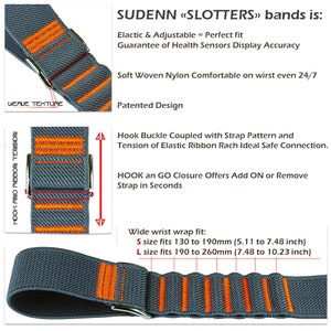 Super Rugged Sports Strap Compatible With Garmin Instinct Fenix Forerunner Venu Approach Bands Elastic fits Garmin Watch 18mm 20mm 22mm 25mm image 10