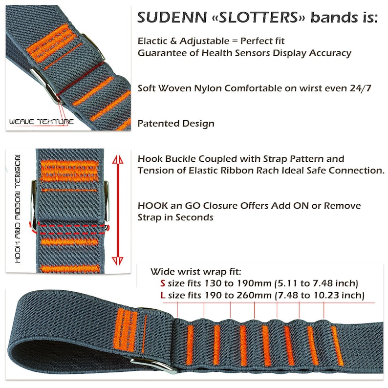 Super Rugged Sports Strap Compatible With Garmin Instinct Fenix Forerunner Venu Approach Bands Elastic fits Garmin Watch 18mm 20mm 22mm 25mm image 10