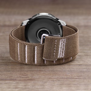 25 mm Ersatzarmband, elastisches Uhrenarmband, Uhrenarmbänder für Damen und Herren, 18 mm, 20 mm, 22 mm, 24 mm, 25 mm, Alpine-Klettband