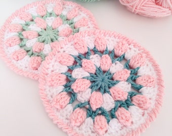 Rose Garden Granny Circle PDF Crochet Pattern