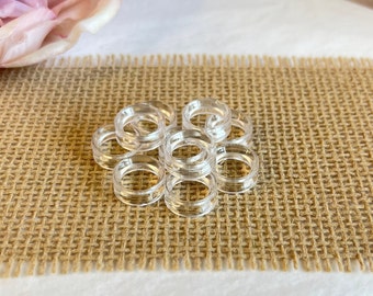 Reduced ~ 15mm or 30mm Round Acrylic Ring Sphere Stands for Spheres or Eggs 15mm through to 50mm