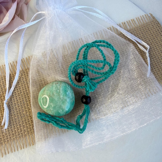 Emotional Clarity: Amazonite Tumble & 35-45cm Mac… - image 1