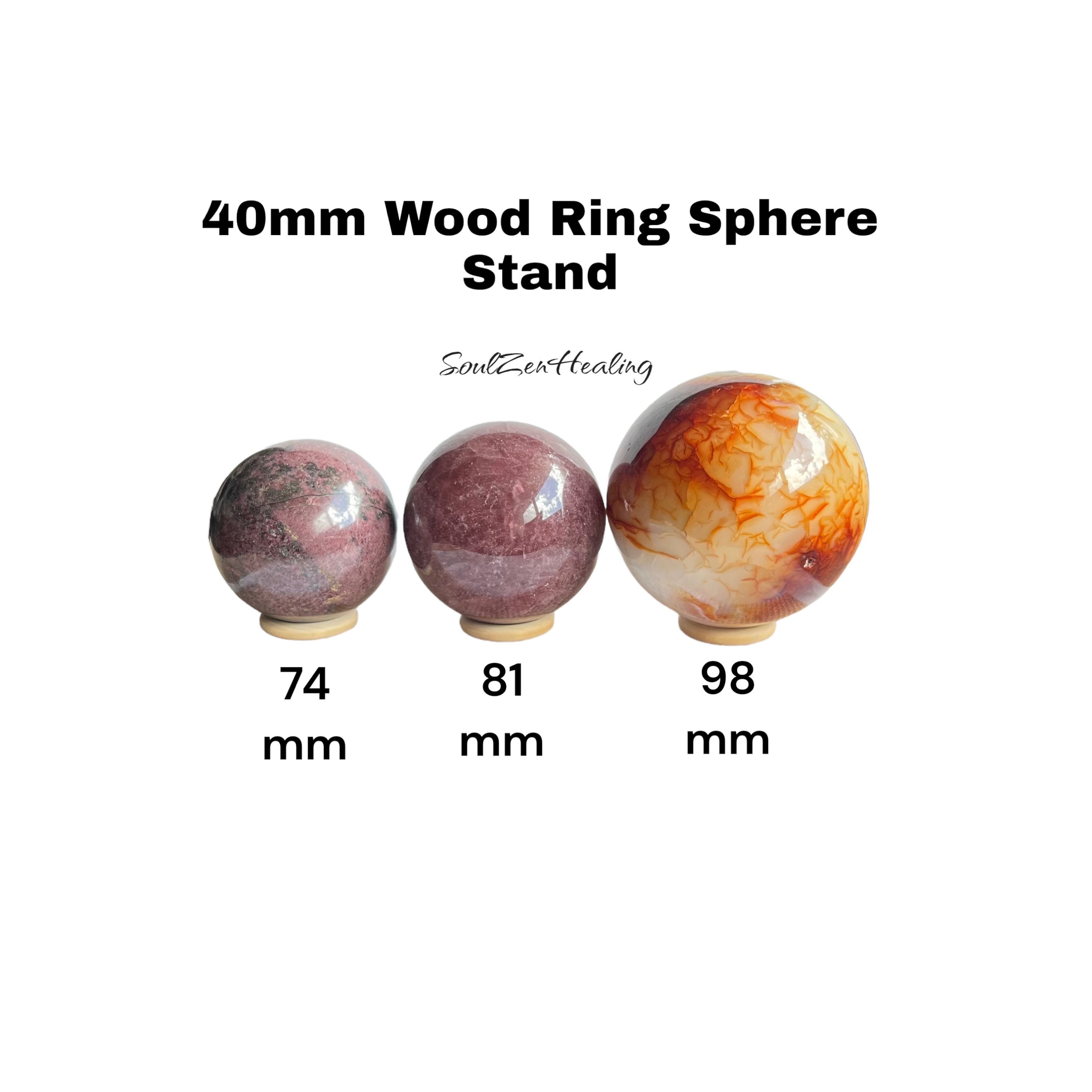 Support Rings For Spherical Objects Wooden Rings ~ Sphere Stands ~ Mixed Sizes - Etsy Australia