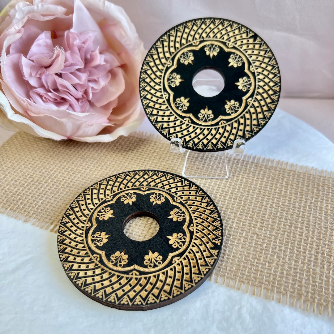 20mm Floral Balsa Wood Sphere Stands Full Measurement Etsy