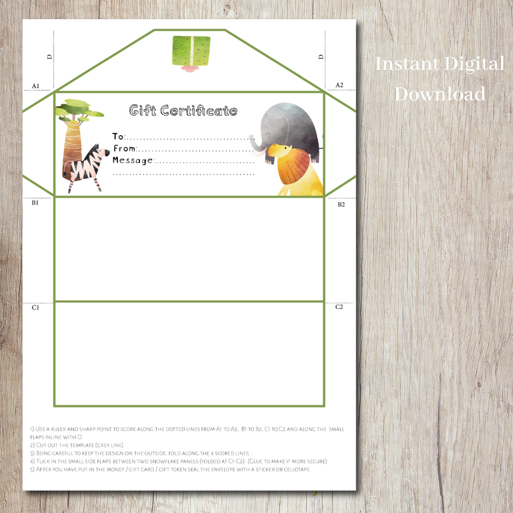 Set of 3 Printable Money Holder Envelopes Birthday Envelope | Etsy