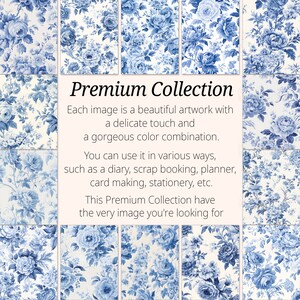 50 Seamless Rose and Peony Toile Pattern, Asian Wallpaper. Chinese Blue ...