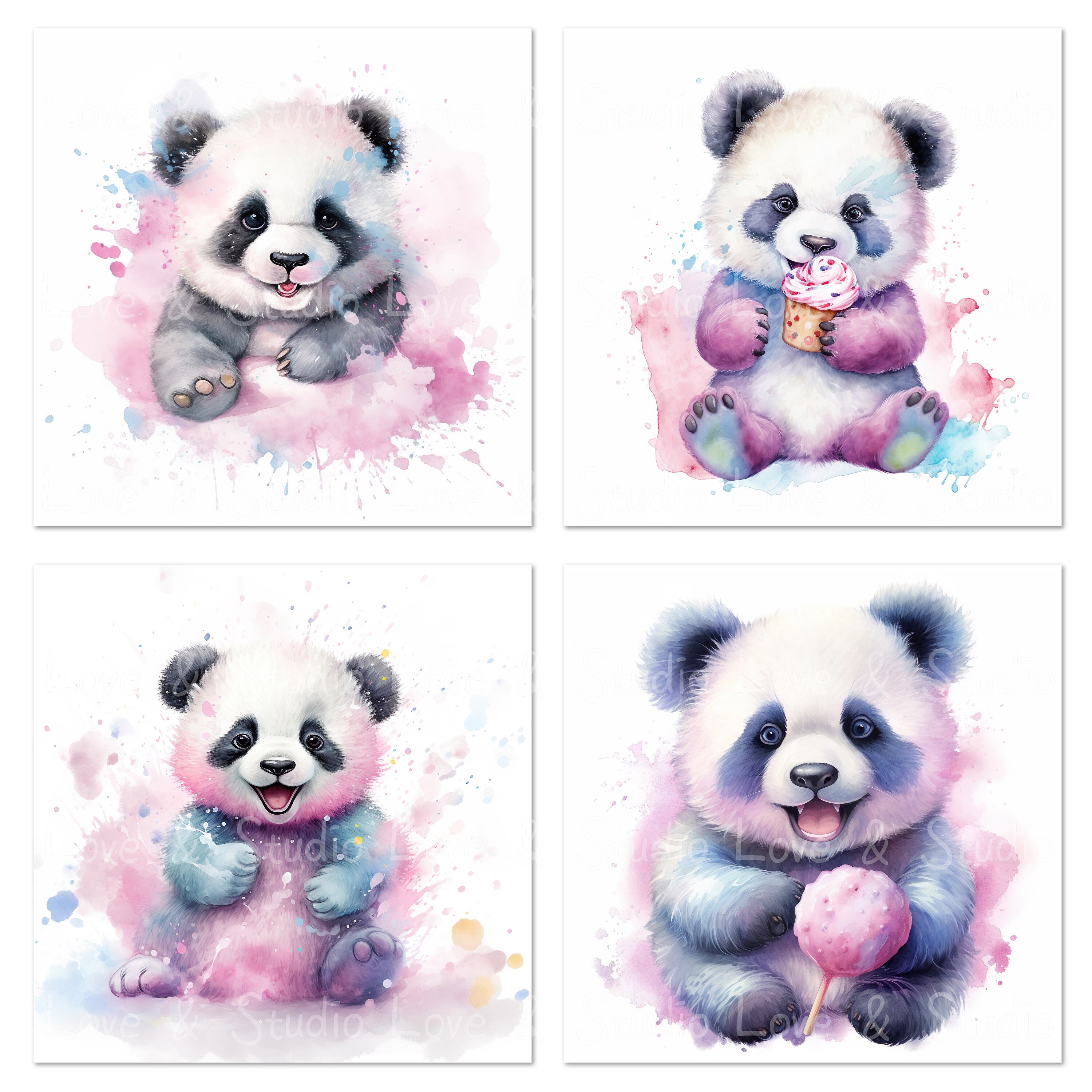 20-baby-giant-panda-watercolor-clipart-pastel-colored-happy-etsy