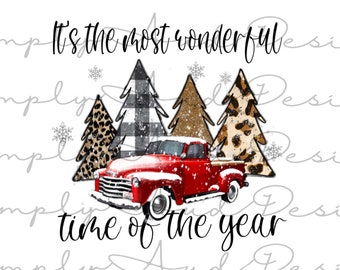 The most wonderful time of the year png | sublimation design | download