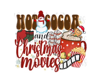 Heißer Kakao & Weihnachtsfilme png | Sublimation