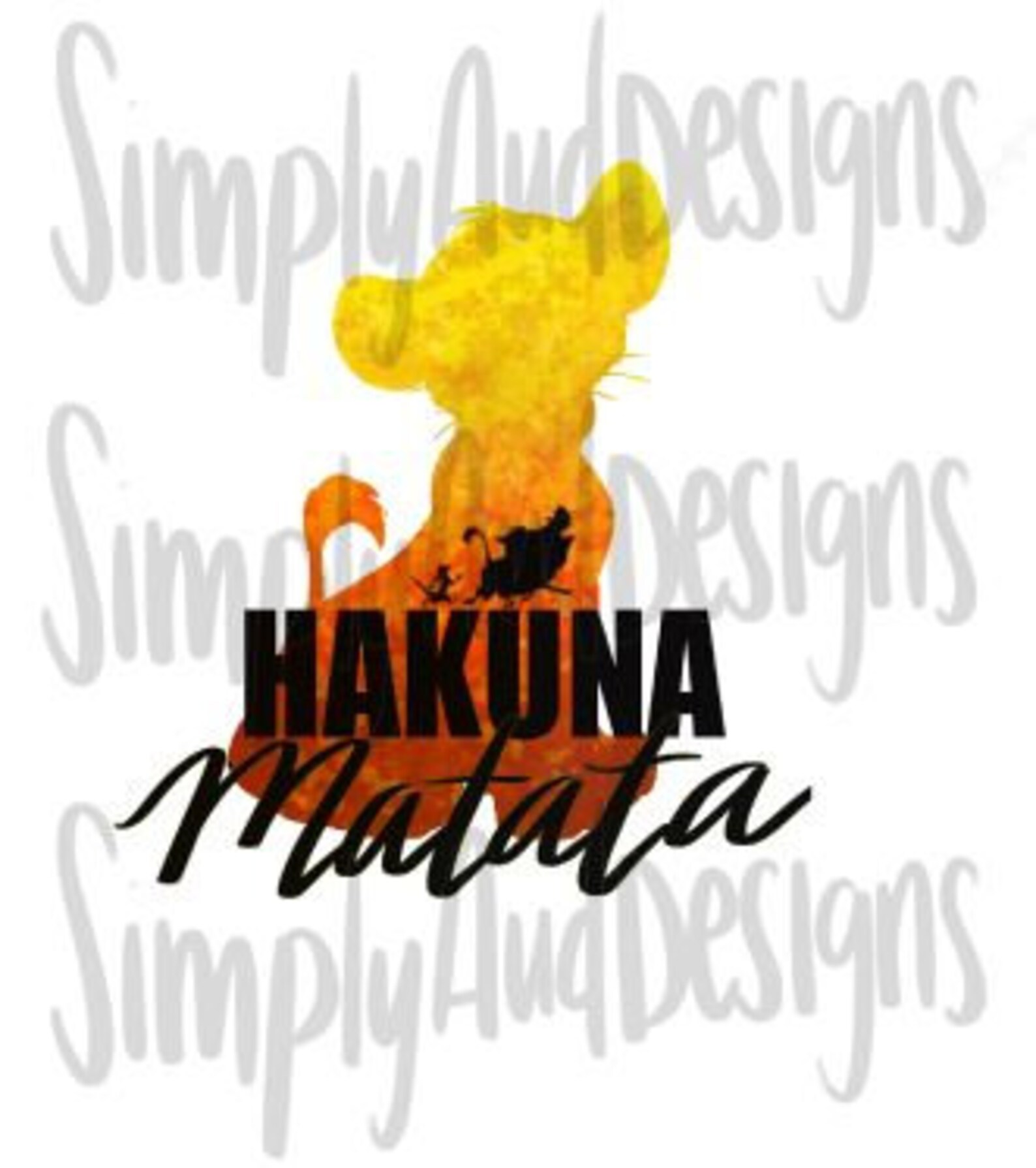 Lion King Png| Hakuna Matata Png| Instant Download | Clip Art Instant ...