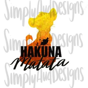 Lion King Png| Hakuna Matata Png| Instant download | Clip art Instant printable Download| JPG& PNG files