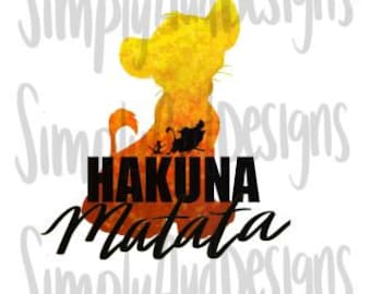 Lion King Png| Hakuna Matata Png| Instant download | Clip art Instant printable Download| JPG& PNG files