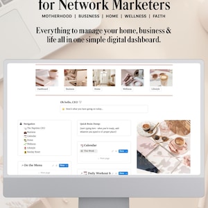 Network Marketing Digital Planner | Direct Sales Business Organizer | Notion Template