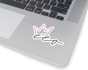 CEO Vinyl Sticker, Girl Boss, Laptop Decal