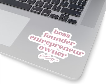CEO Vinyl Sticker, Entrepreneur, Laptop Decal