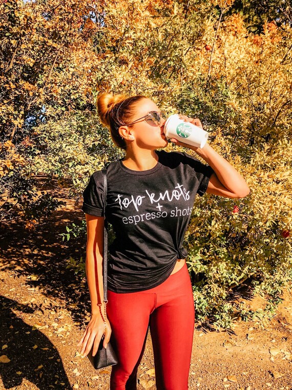 Coffee Life Line T-Shirt, Funny Coffee Shirt for Women