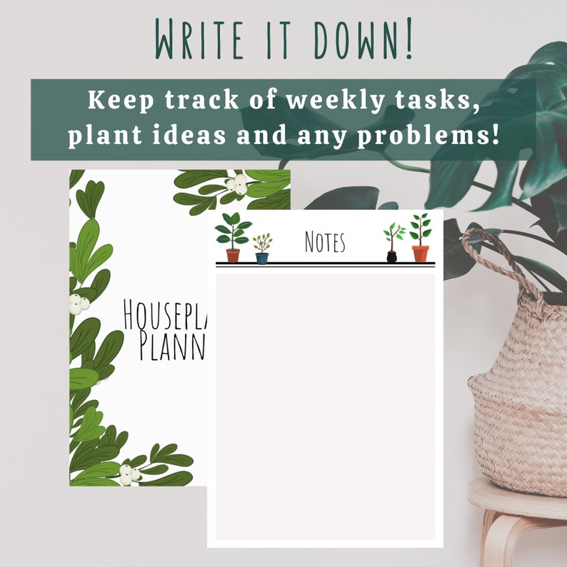 Houseplant Planner Garden Planner Plant Planner Printable - Etsy