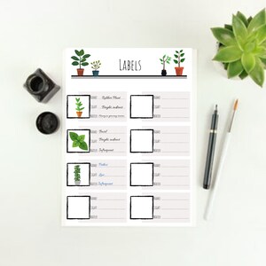 Plant Markers Printable Plant Labels Printable Plant Markets Vegetable ...