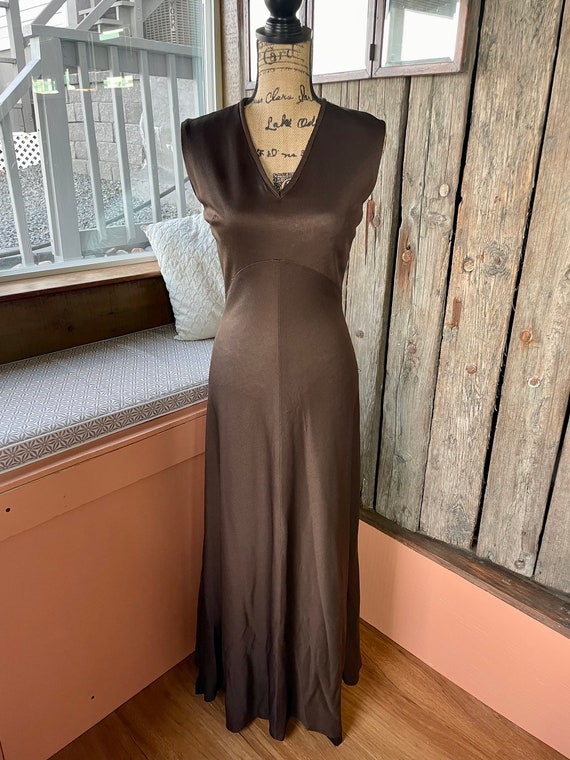 1970’s Brown Maxi Dress