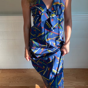 1970’s Maxi Dress | Lanz Originals | Bonwit Teller | Blue |