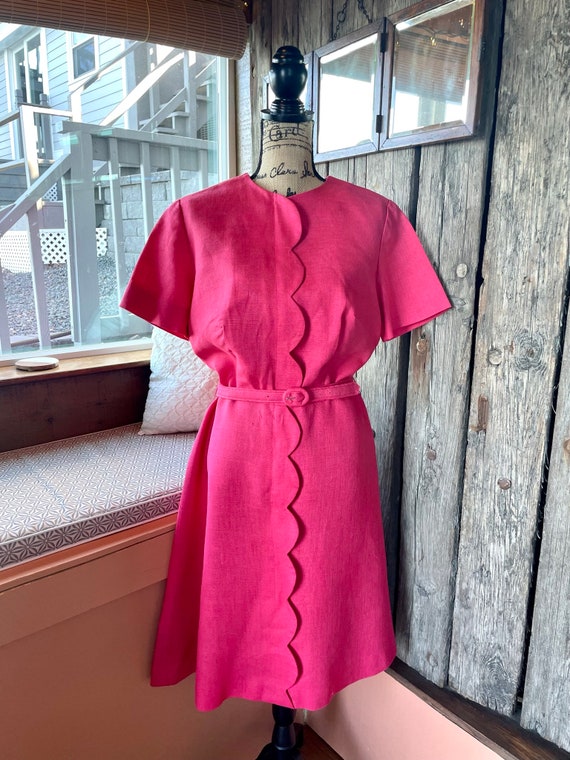 1960’s Pink Linen Dress