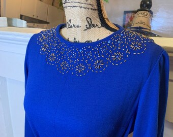 1960’s Royal Blue Gown | Malouf Design |