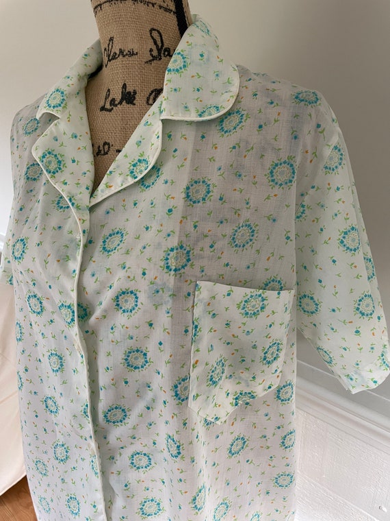 1970’s Floral Sleep Shirt | - image 9