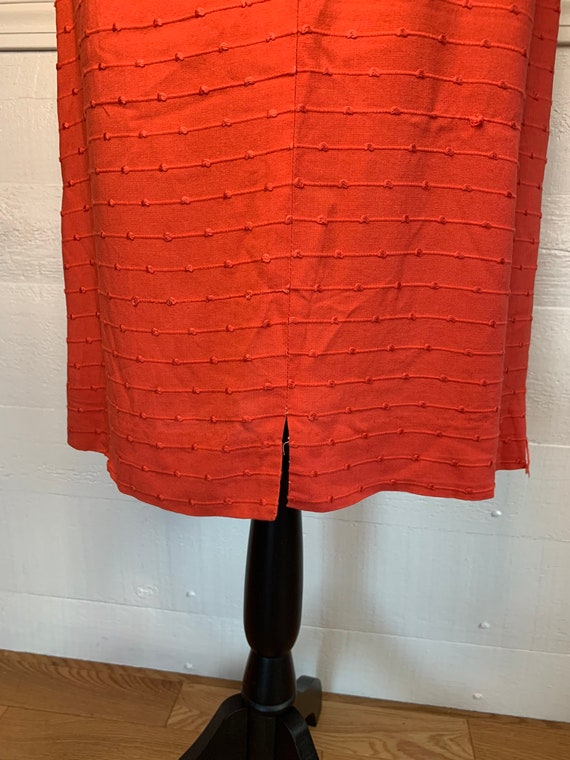 1950’s Coral Sheath Dress - image 7