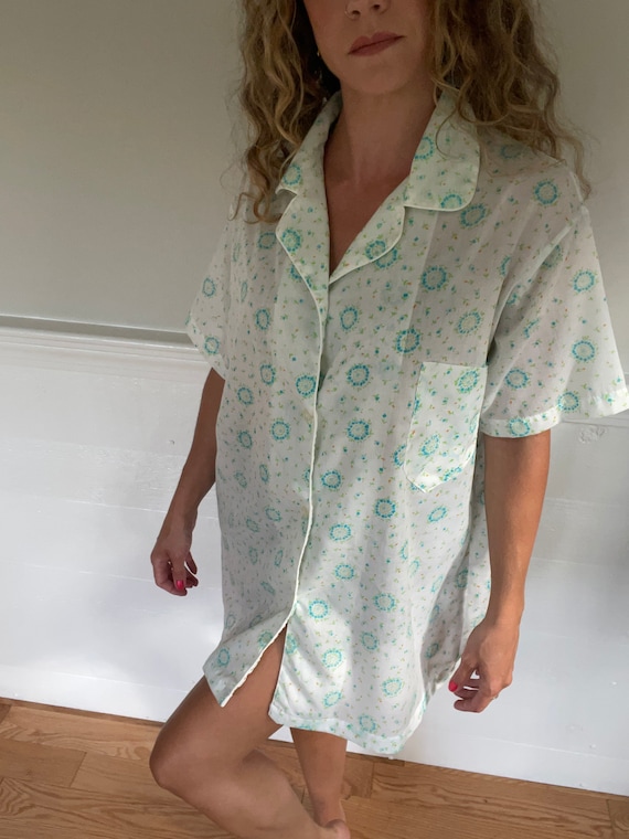 1970’s Floral Sleep Shirt | - image 2