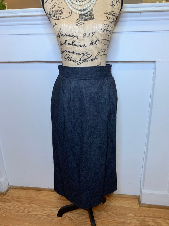 High Waisted Vintage Wool Skirt | JG Hook | 1980'… - image 1