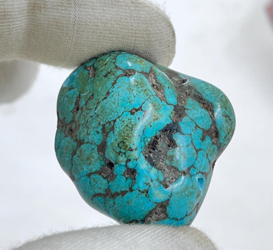 Genuine Turquoise Rough: Polished Stone for Jewelry Making - Etsy