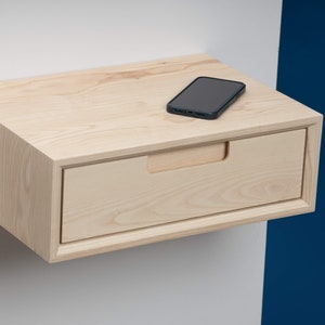 Floating Nightstand in Ash, Walnut, Oak image 2