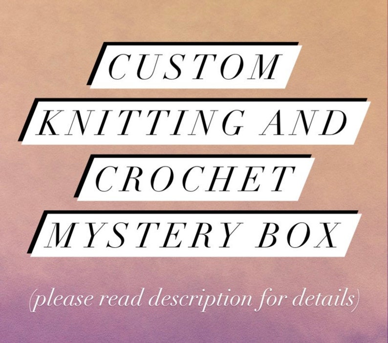 Yarn Mystery Box Knitting and Crochet Etsy UK