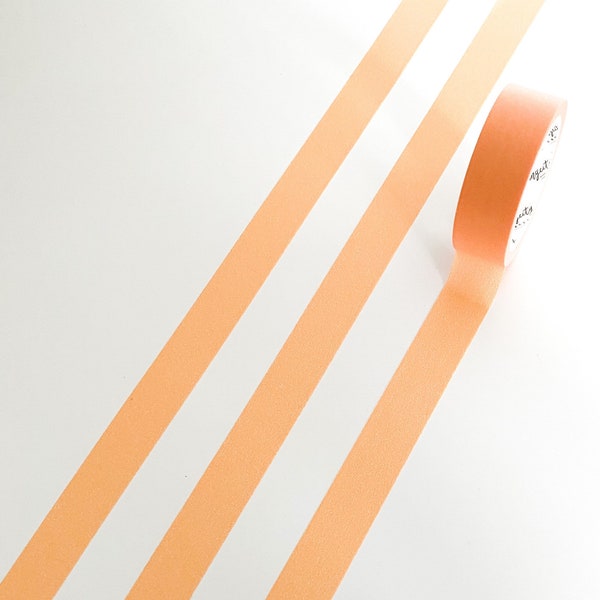 Matte Orange Washi Tape - 15mm x 8m