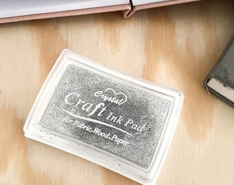 Silver Ink Pad | Craft Ink | Stamping | Non-Toxic Ink