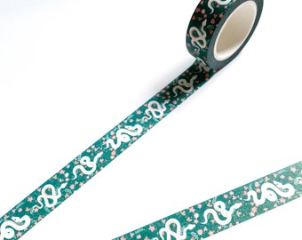 Green and White Snake |Halloween Washi Tape - 15mm x 10m