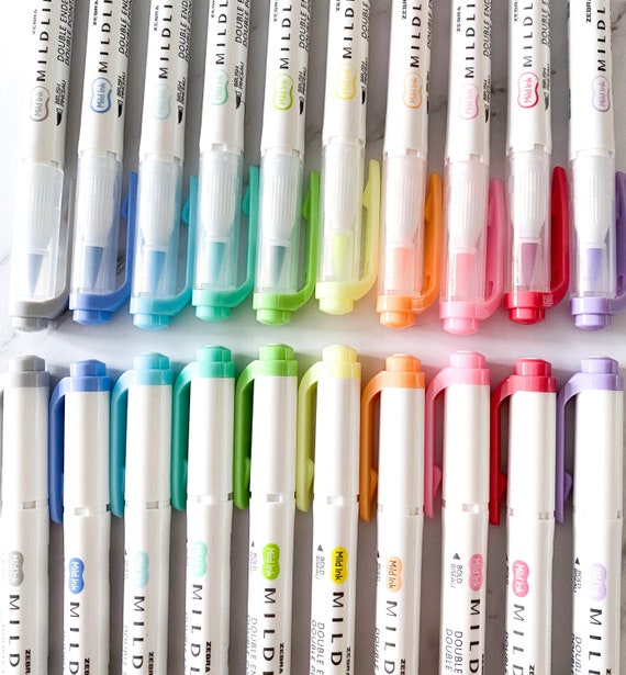 Zebra Mildliner Highlighter Pen Set 20 Pastel Color Set (Japan Import)