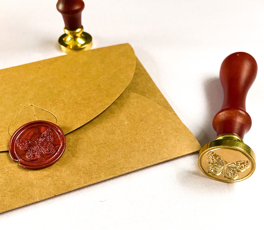 Brass Wax Sealing Stamp Metal Wax Seal Stamp Letter Etsy