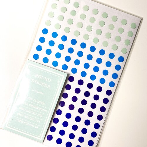 Basic Red Dots Sticker Sheets 6 Sheets Sticker Labels Etsy