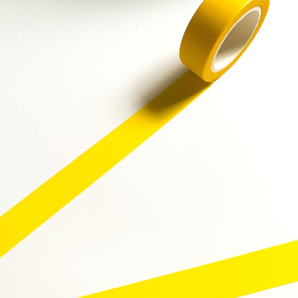 Matte Yellow Washi Tape - 15mm x 10m
