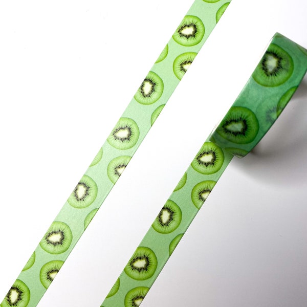 Kiwi Fruit Pattern Washi Tape - 15mm x 5m