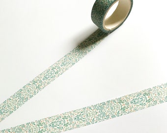 Green Leaf Botanical Washi Tape - 15mm x 5m