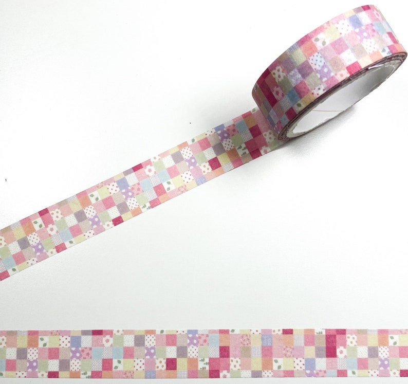 Multicolour Patchwork Quilt Pattern Washi Tape 15mm X 5m Etsy
