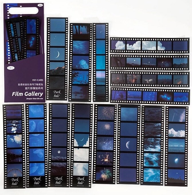 Retro Film Negative Stickers Vintage Camera Movie Reel Etsy