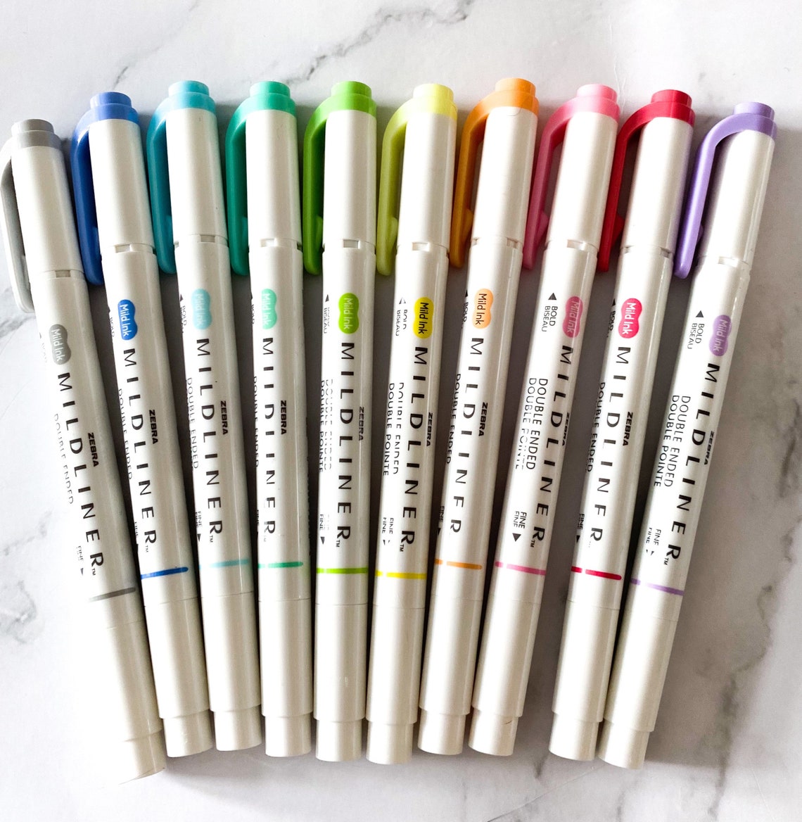 Zebra Mildliner Highlighters Dual Tip Marker Pen Etsy UK