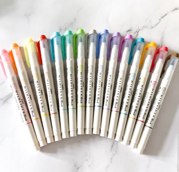 Zebra Mildliner Double Ended Brush Pens Individual Set Of 5 Etsy Singapore Zebra Mildliner Double Ended Brush Pens Individual Set Of 5 Etsy Singapore