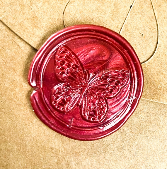 Wax Seal Stamps Letter W & Butterfly Wax Stamp Letter Sealer