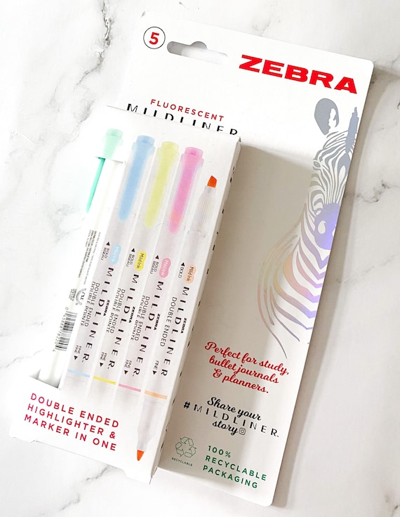 Individual Zebra Mildliner Brush Pens Double-sided Highlighter -  Sweden