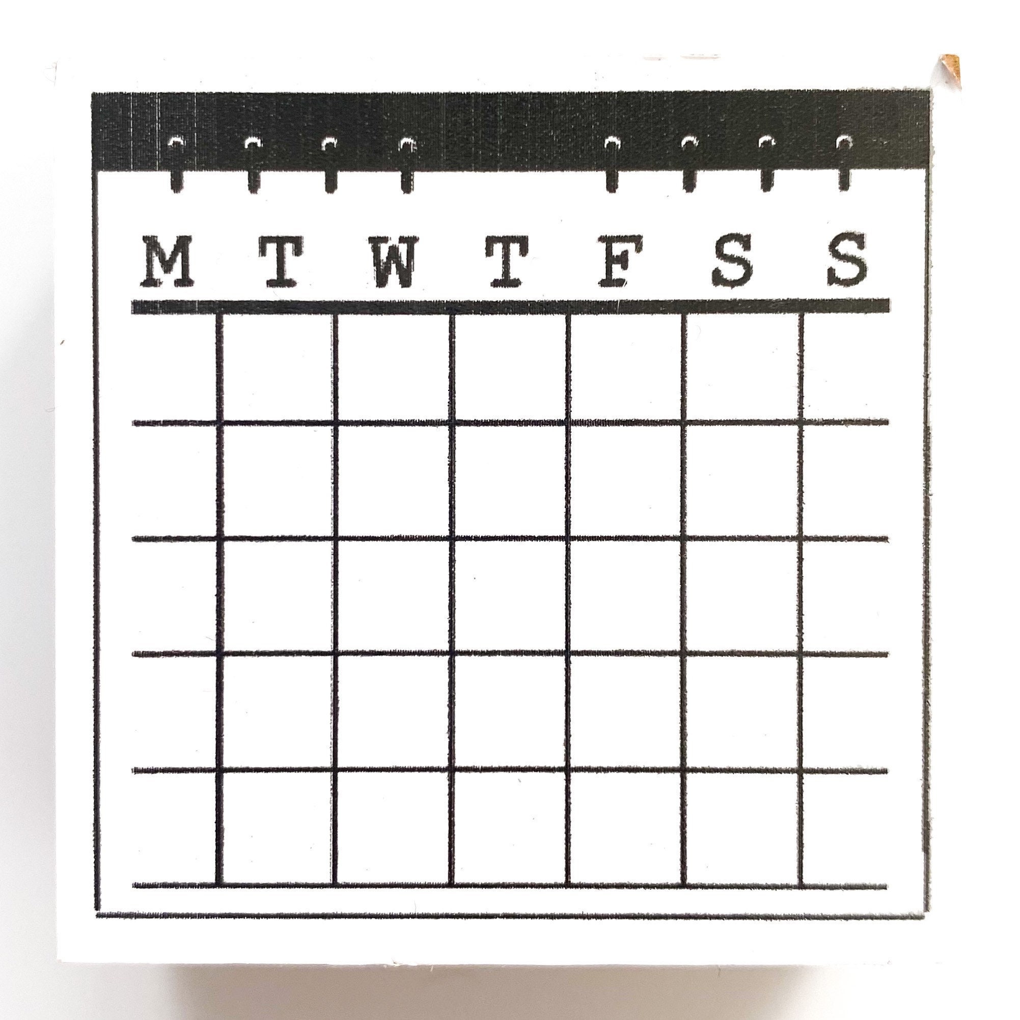 Bullet Journal Silicone Stamp/ Bujo Calendar Date Clear Stamp/ Weekly  Monthly Planner Rubber Stamps 