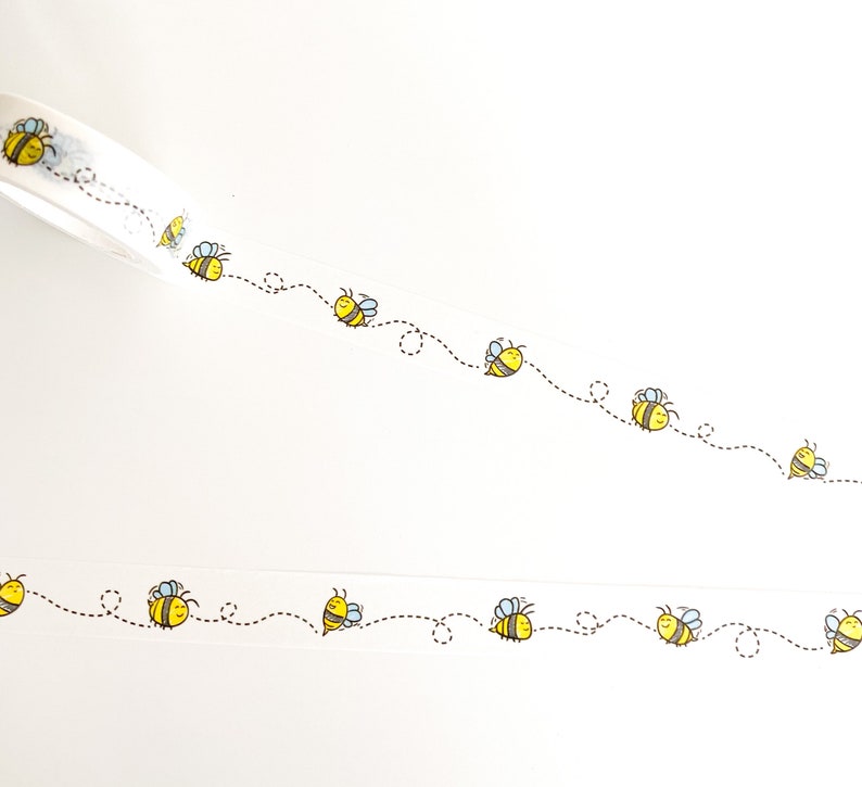 15mm x 10m Bumble Bee Washi Tape